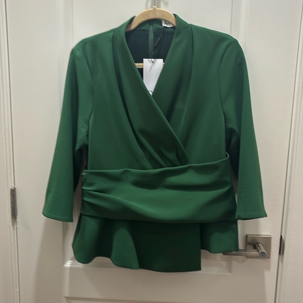 The FOLD London Belleville Top Womens Green Designer NWT